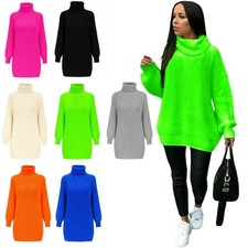 Women Chunky Knitted High Polo