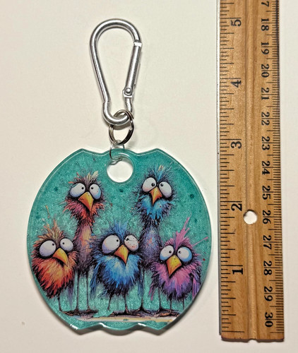 Handmade resin keychain bag - handmade,