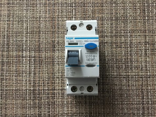 Hager rcd 100 amp 30ma - hager, double