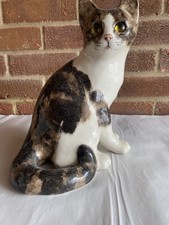 Winstanley pottery tabby cat - pottery,