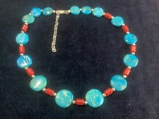 silver turquoise and coral