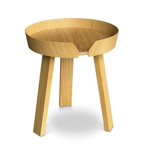 Oak side table coffee - bed,