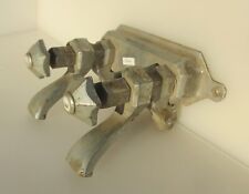 Antique Brass Sink Mixer Taps Old Porcelain Caps Basin Victorian Nickel French