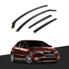 HONDA CIVIC MK8 2006-2012 5 Door Hatchback Wind Deflectors 4pc Tinted
