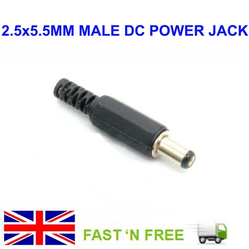 Male barrel jack 2 5mm - barrel, 5.5