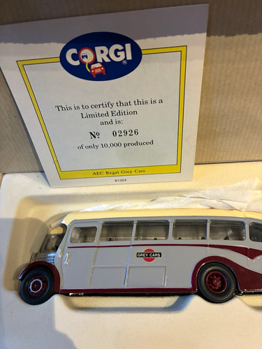 Corgi aec regal grey cars - corgi,