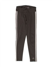 ADIDAS Womens Climalite Leggings UK 8/10 Small  Black Polyester PT13