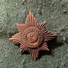 Irish Guards blackened brass