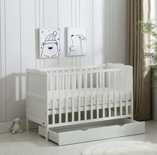 Wooden baby cot bed with - wooden,