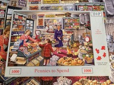 HOP, 1000 piece Jigsaw Puzzle, Pennies To Spend, Ray Cresswell. Complete.
