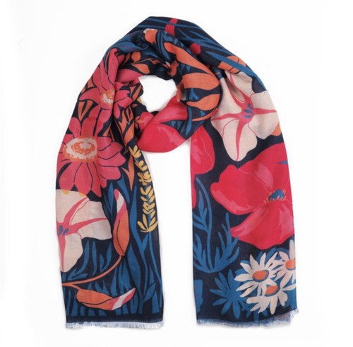 Powder country garden navy - powder,