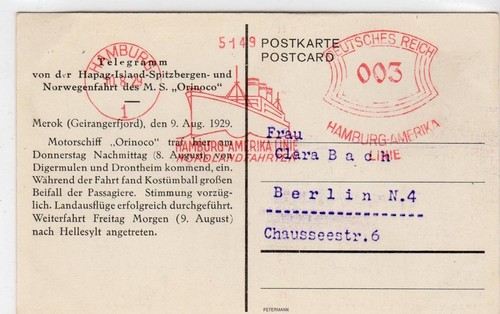 Germany 1929 shipping - 1929,