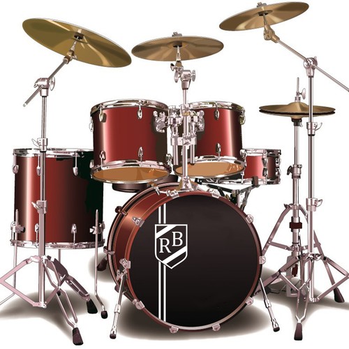 Custom bass drum sticker - custom,