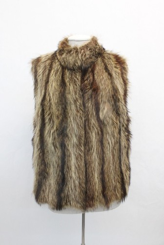 Excellent raccoon fur - raccoon, vest
