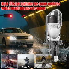H4 Double Light Lens LED Headliahts 6500LM / 60W Fog Lamp Bulb Auto Accessories