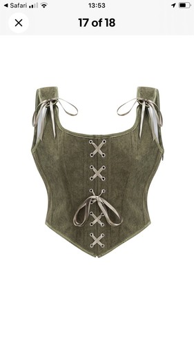 Corduroy corset - corduroy, (xl)