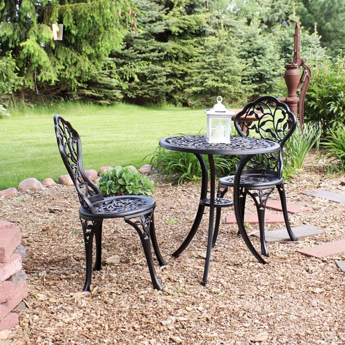 Piece black outdoor cast - black,