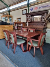 Table & Five Swivel Chairs For