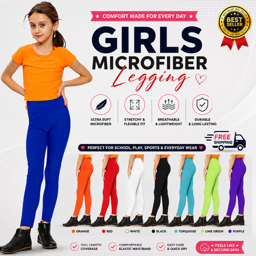 Girls full length leggings - girls,