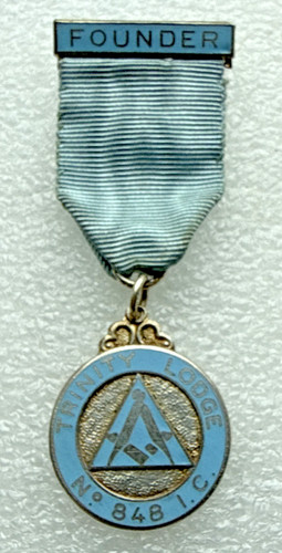 Irish masonic founder - masonic, medal