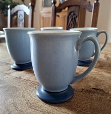 Set Of 4 Denby Blue Jetty