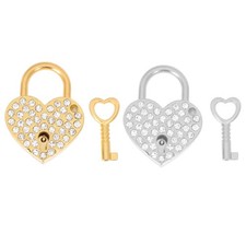  2 Sets Heart Shaped Padlock
