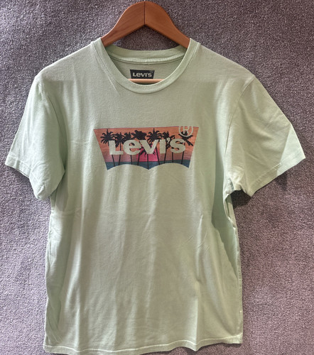 Levi mens short sleeve green - mens, t