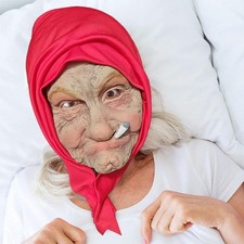 Old Woman Head Mask Versatile