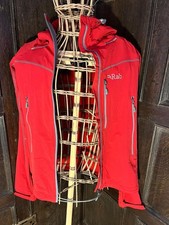 Men's Rab Sawtooth Hoodie Jacket In Red Size Medium