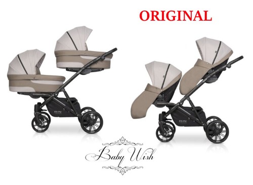 Riko team twin pram - team,