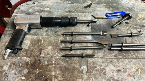 Pneumatic chisel set 9pcs air - pneumatic,