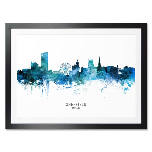 Sheffield skyline poster - sheffield,