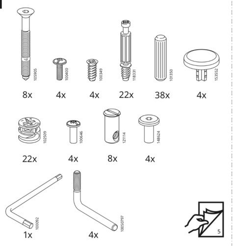 Ikea replacement hardware - replacement,