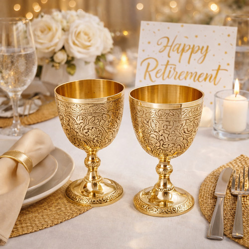 Set brass chalice - set,
