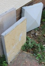 2 x 520mm coping stone Concrete pier caps