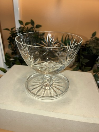 Single vintage crystal glass - crystal,