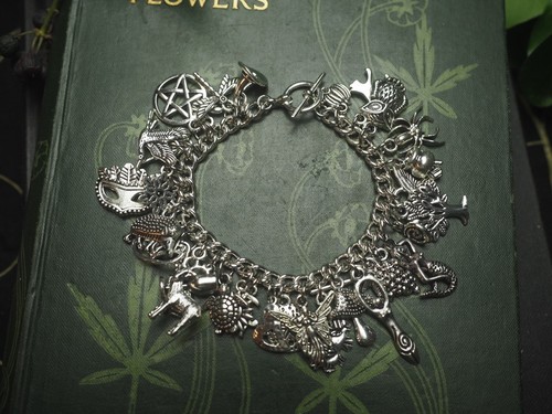 Witches charm bracelet - charm, with