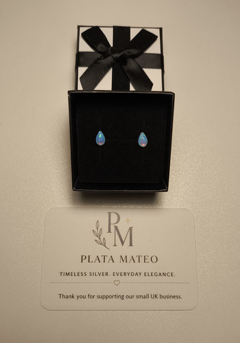 925 sterling silver teardrop - silver,