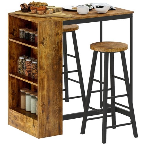 Homcom piece bar table set - homcom,