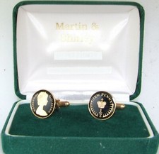 1976 half pence cufflinks from - pence,