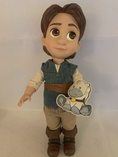 Disney Store Animators Doll Tangled Flynn Rider 15” Holding Small Maximus