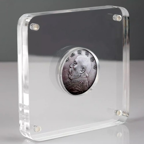 Acrylic coin display - coin,