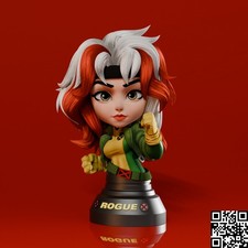 Rogue Bust 3D Printed Statue -