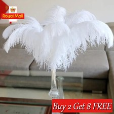Large Ostrich Feathers Christmas Party Decor Xmas Tree Plume Craft(buy 2 get 8)