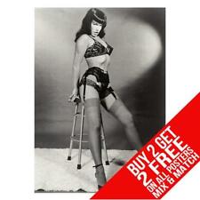 BETTIE PAGE BB3 POSTER ART PRINT A4 A3 SIZE - BUY 2 GET ANY 2 FREE