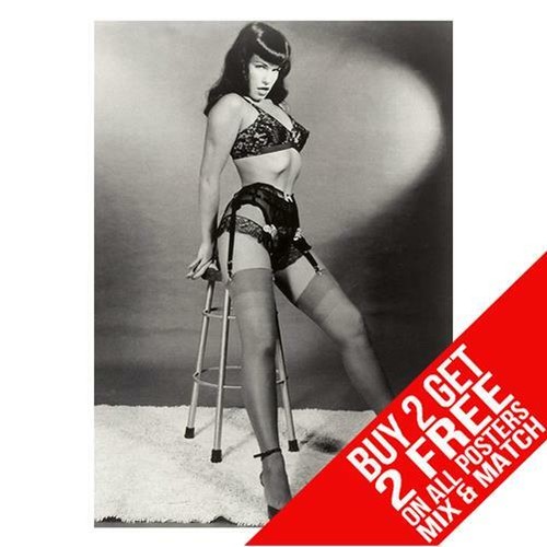Bettie page bb3 poster art - bb3,