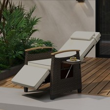Patio Rattan Lounge Chair
