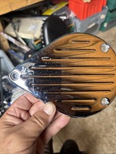 S&S Air Filter Grooved Cover Insert Harley Davidson Chrome E & G