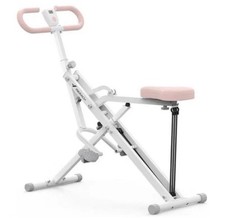 Merach Squat Rider Exercise Machine White & Pink