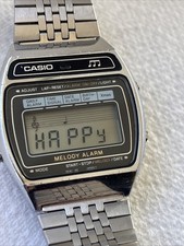 vintage casio digital watch melody alarm working 1980’s 